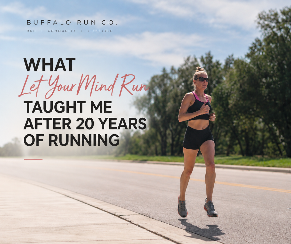Runner outdoors featured in Buffalo Run Co. review of Deena Kastor’s Let Your Mind Run