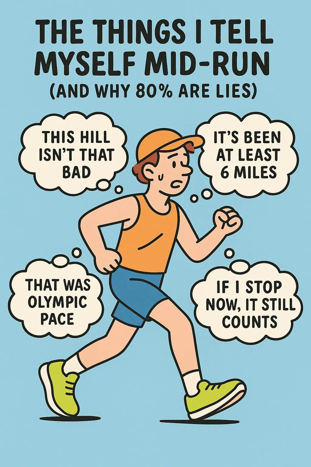 The Things I Tell Myself Mid-Run (and Why 80% are Lies)